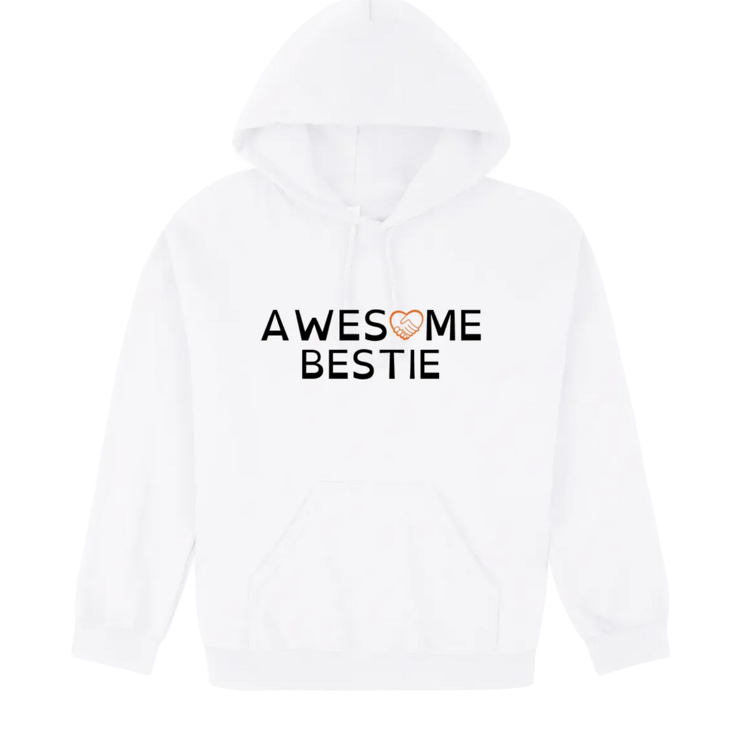 Awesome Bestie Hoodie white