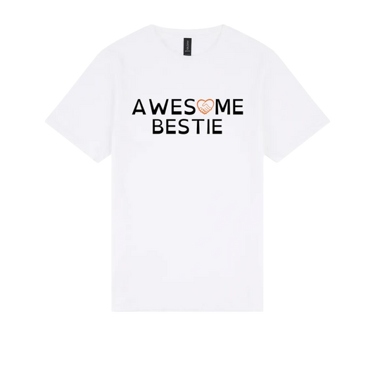 Awesome Bestie Tshirt white