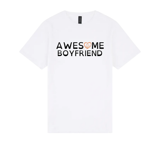 Awesome Boyfriend Tshirt white