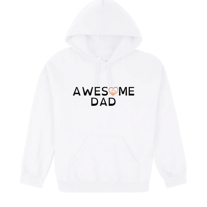 Awesome Dad Hoodie white