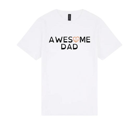 Awesome Dad Tshirt white