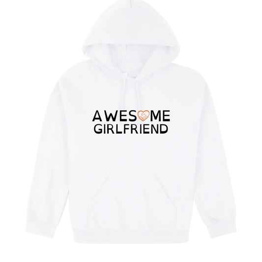 Awesome Girlfriend Hoodie white