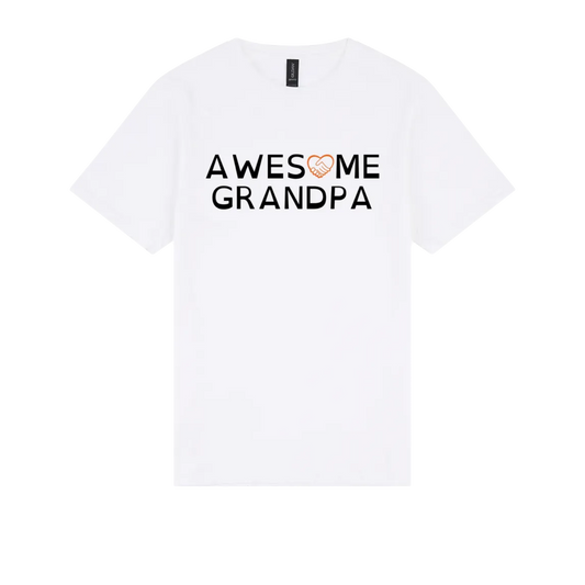 Awesome Grandpa Tshirt white