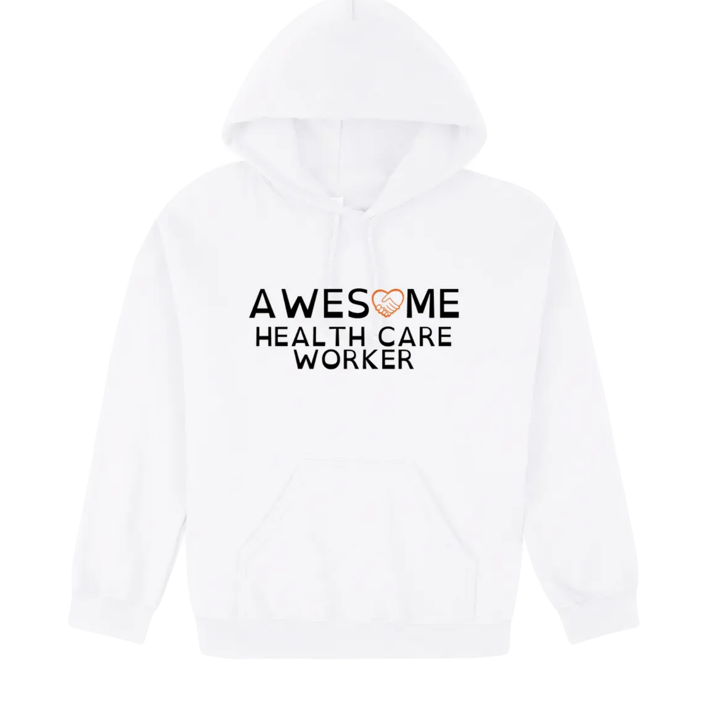 Awesome Health Care Worker Hoodie white