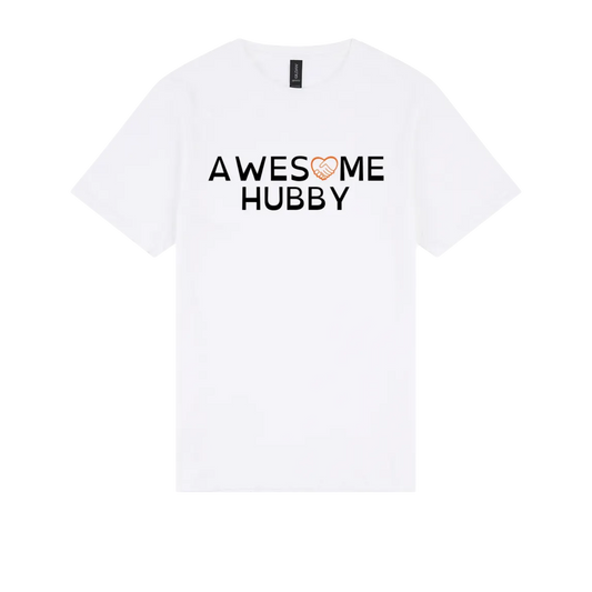 Awesome Hubby Tshirt white