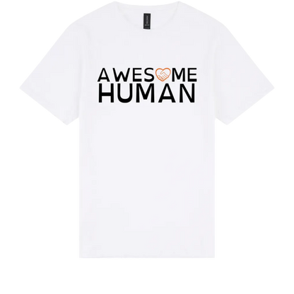 Awesome Human Tshirt white