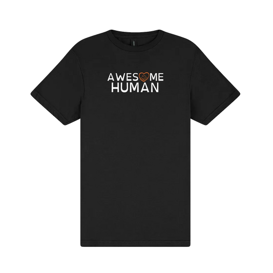 Awesome Human tshirt BLACK