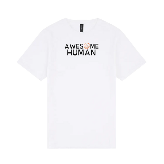 Awesome Human tshirt WHITE