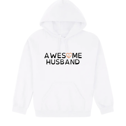 Awesome Husband Hoodie white