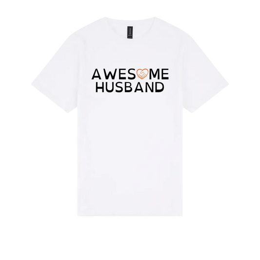 Awesome Husband Tshirt white