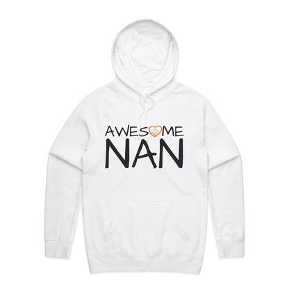Awesome Nan Hoodie white