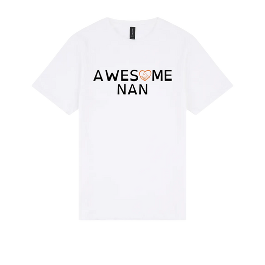 Awesome Nan Tshirt white