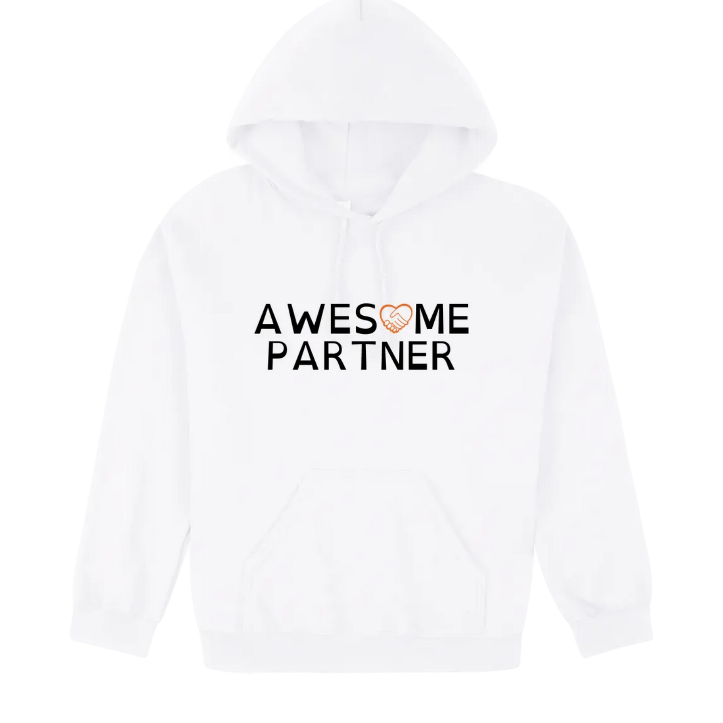 Awesome Partner Hoodie white