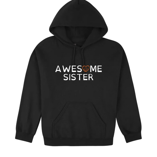 Awesome Sister Hoodie black