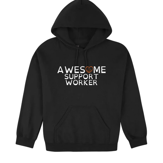 Awesome Support Worker Hoodie black