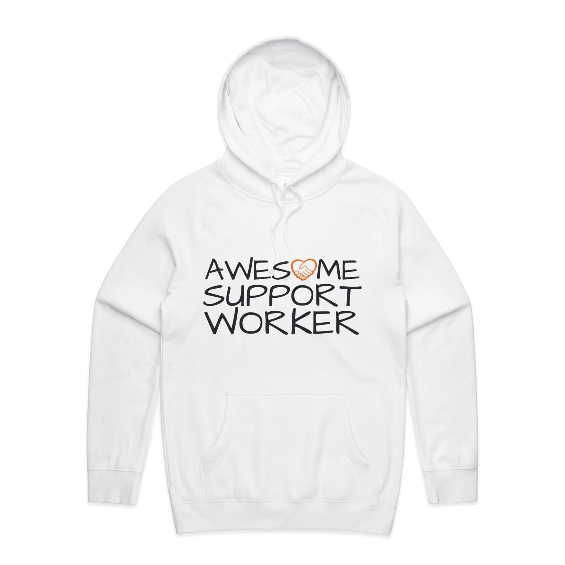 Awesome Support Worker Hoodie white