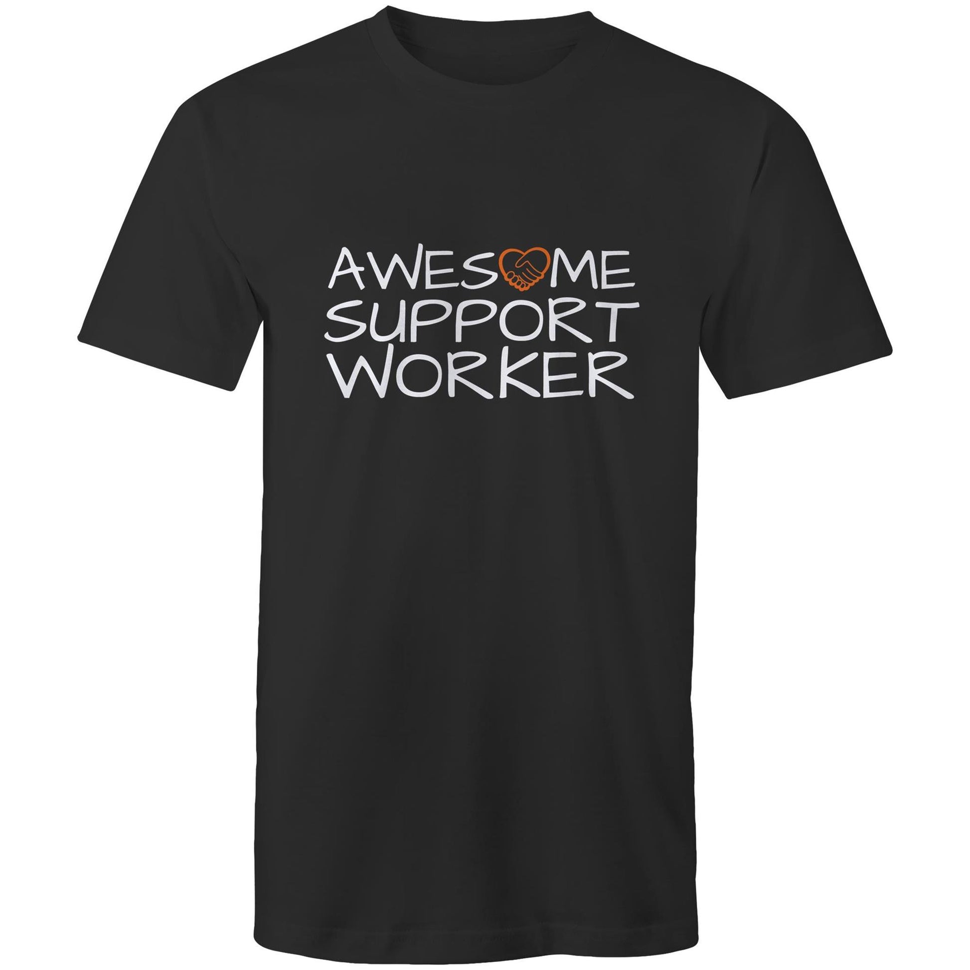 Awesome Support Worker Tshirt black