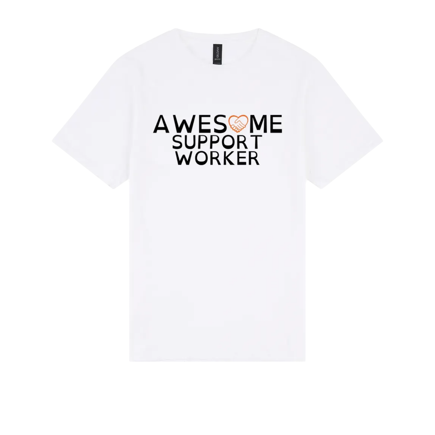 Awesome Support Worker Tshirt white
