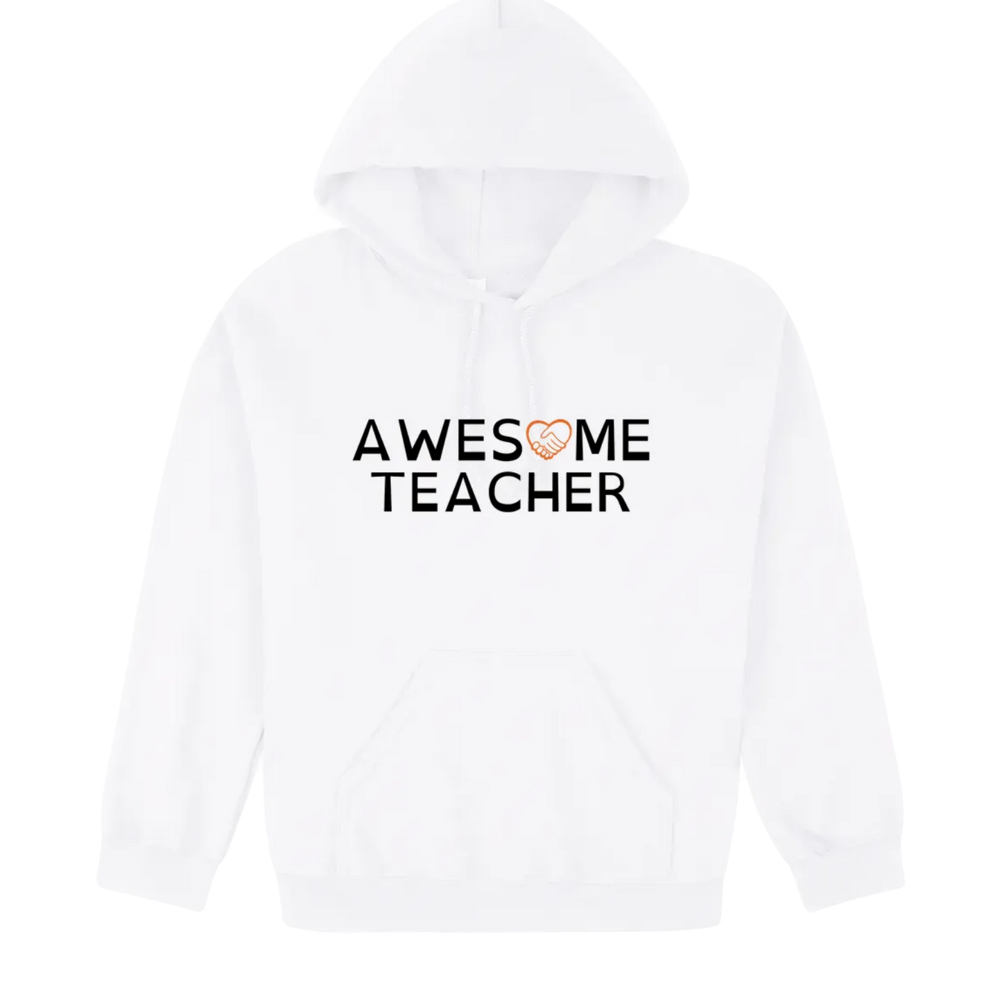 Awesome Teacher Hoodie white