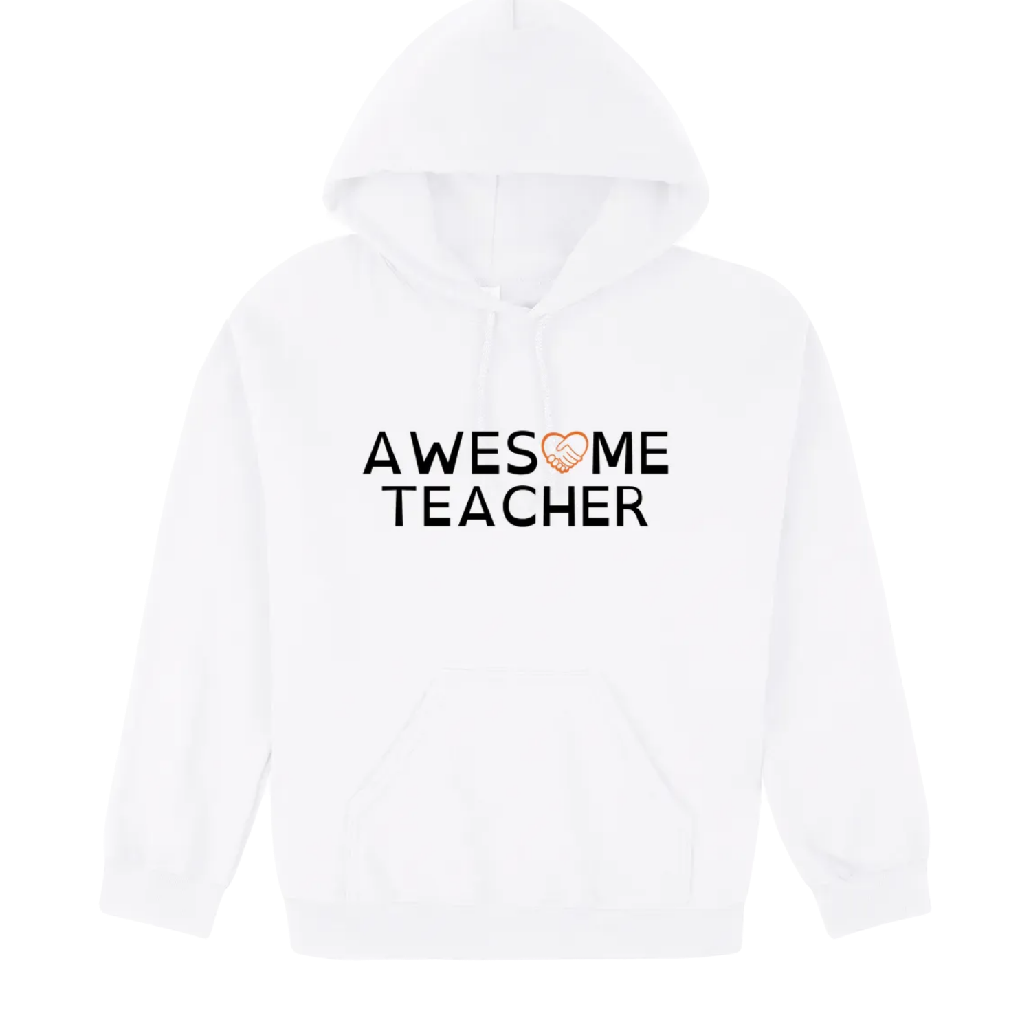 Awesome Teacher Hoodie white