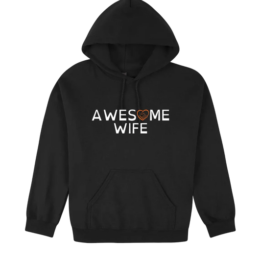 Awesome Wife Hoodie black