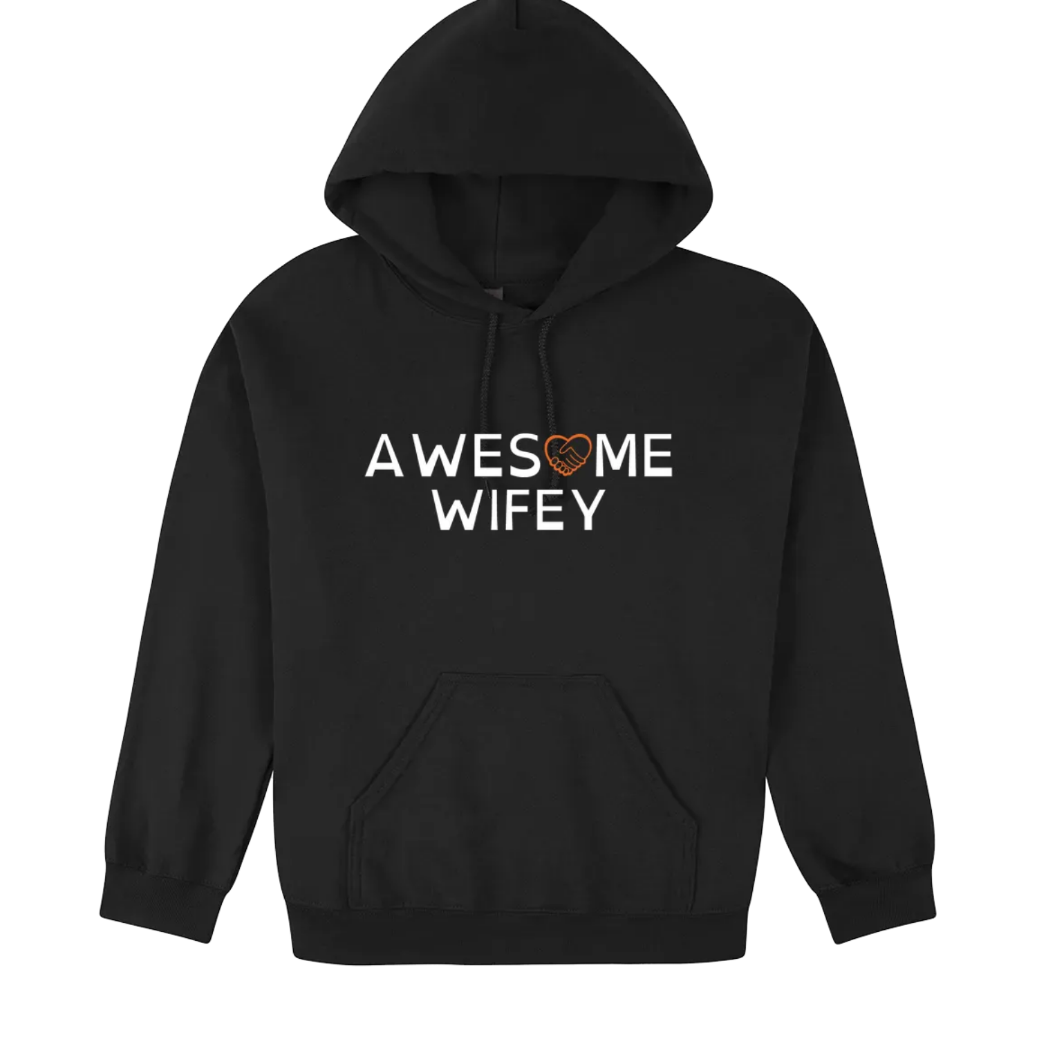 Awesome Wifey Hoodie black