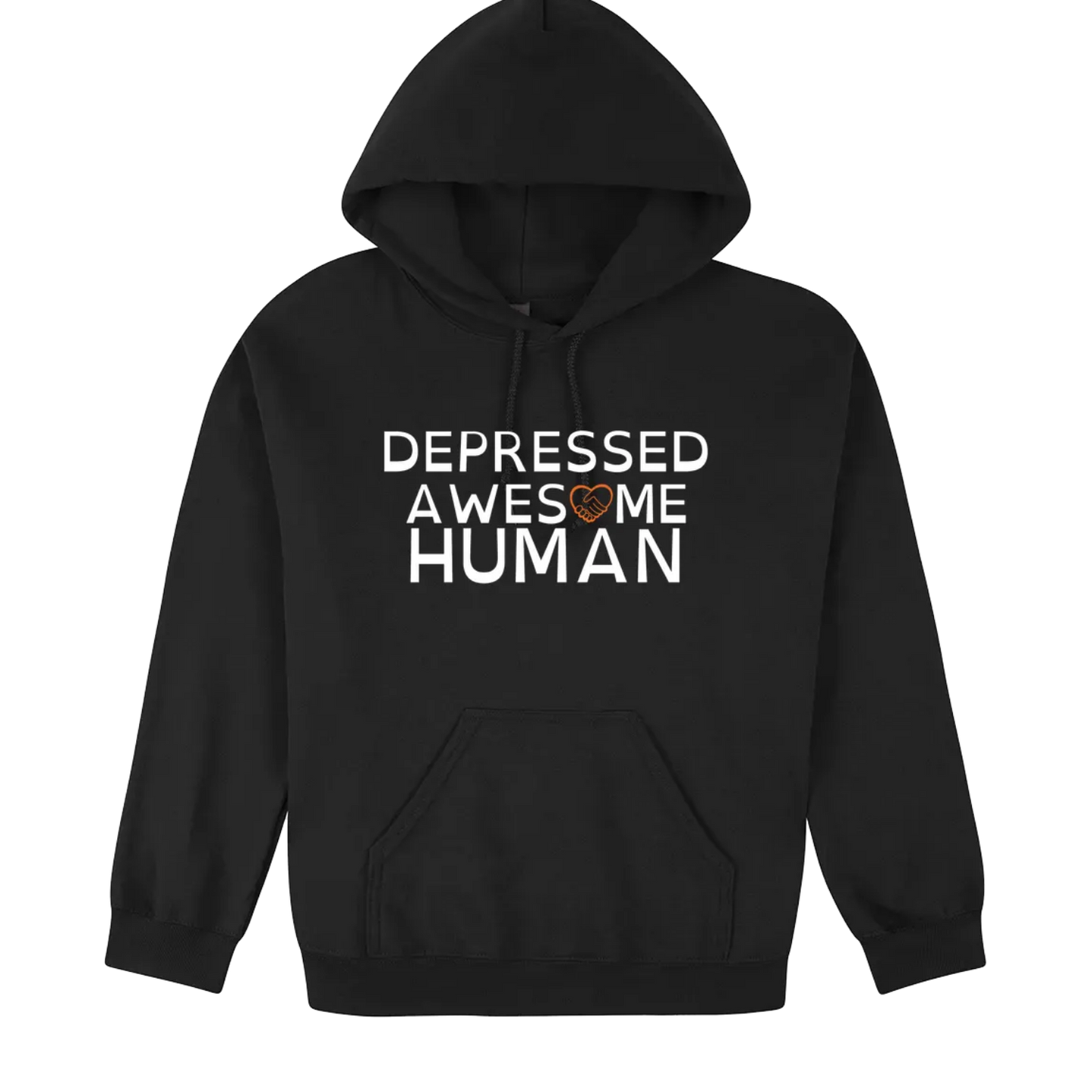Depressed Awesome Human Hoodie black