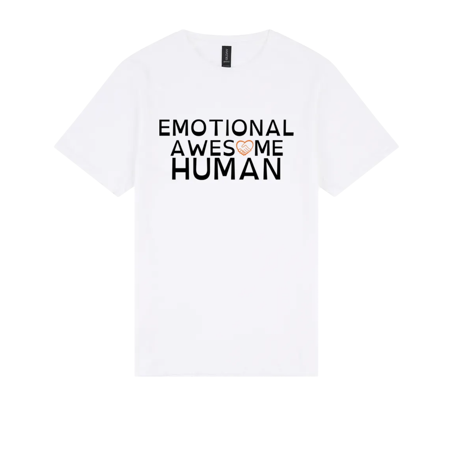 Emotional Awesome Human Tshirt white