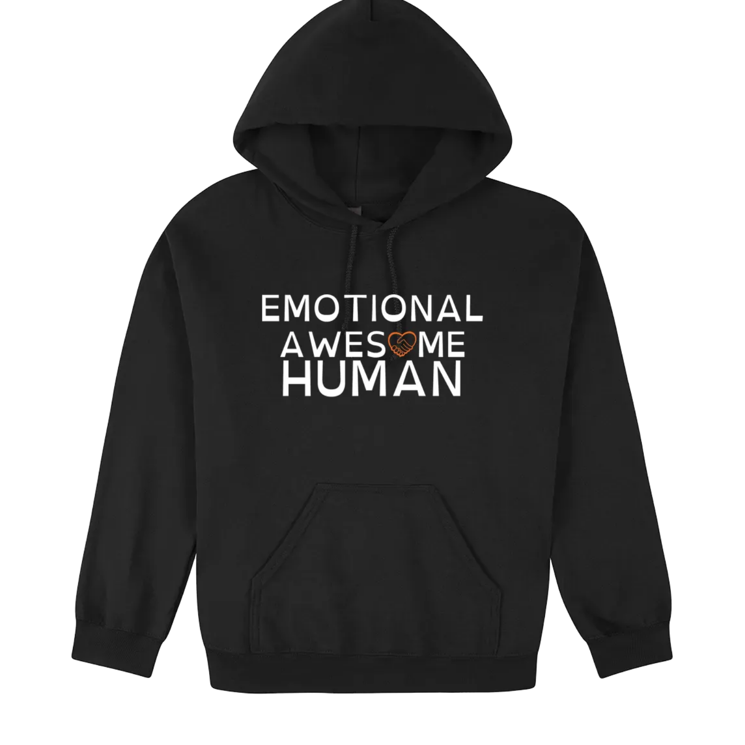Emotional Awesome human Hoodie black