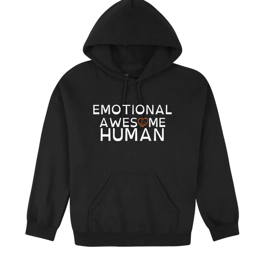 Emotional Awesome human Hoodie black