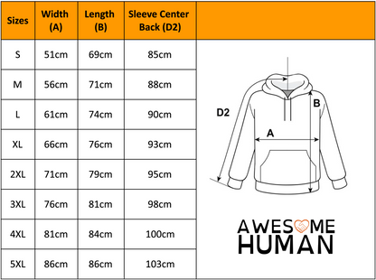 Anxious Awesome Human Hoodie black