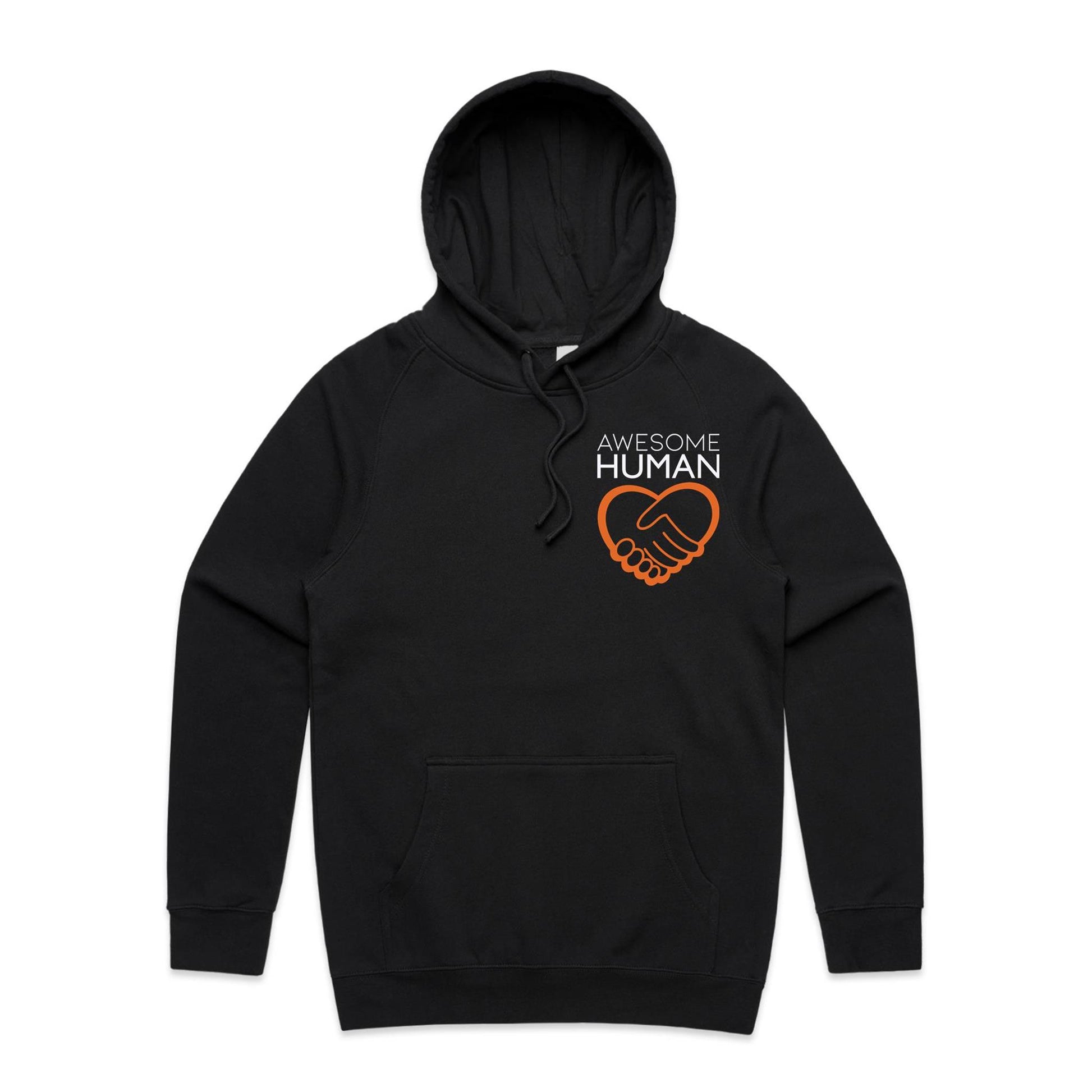 Know that youre awesome just the way you are Hoodie black front