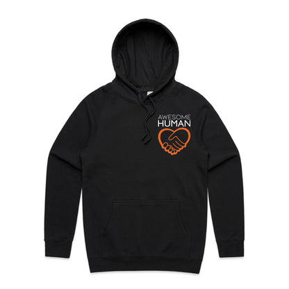 Know that youre awesome just the way you are Hoodie black front
