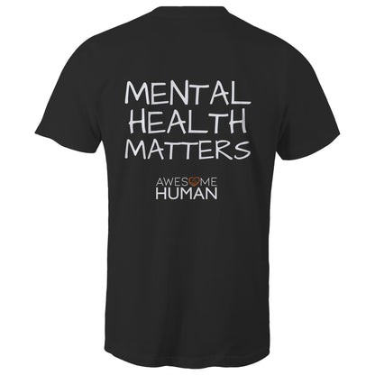 Mental Health Matters Tshirt black back