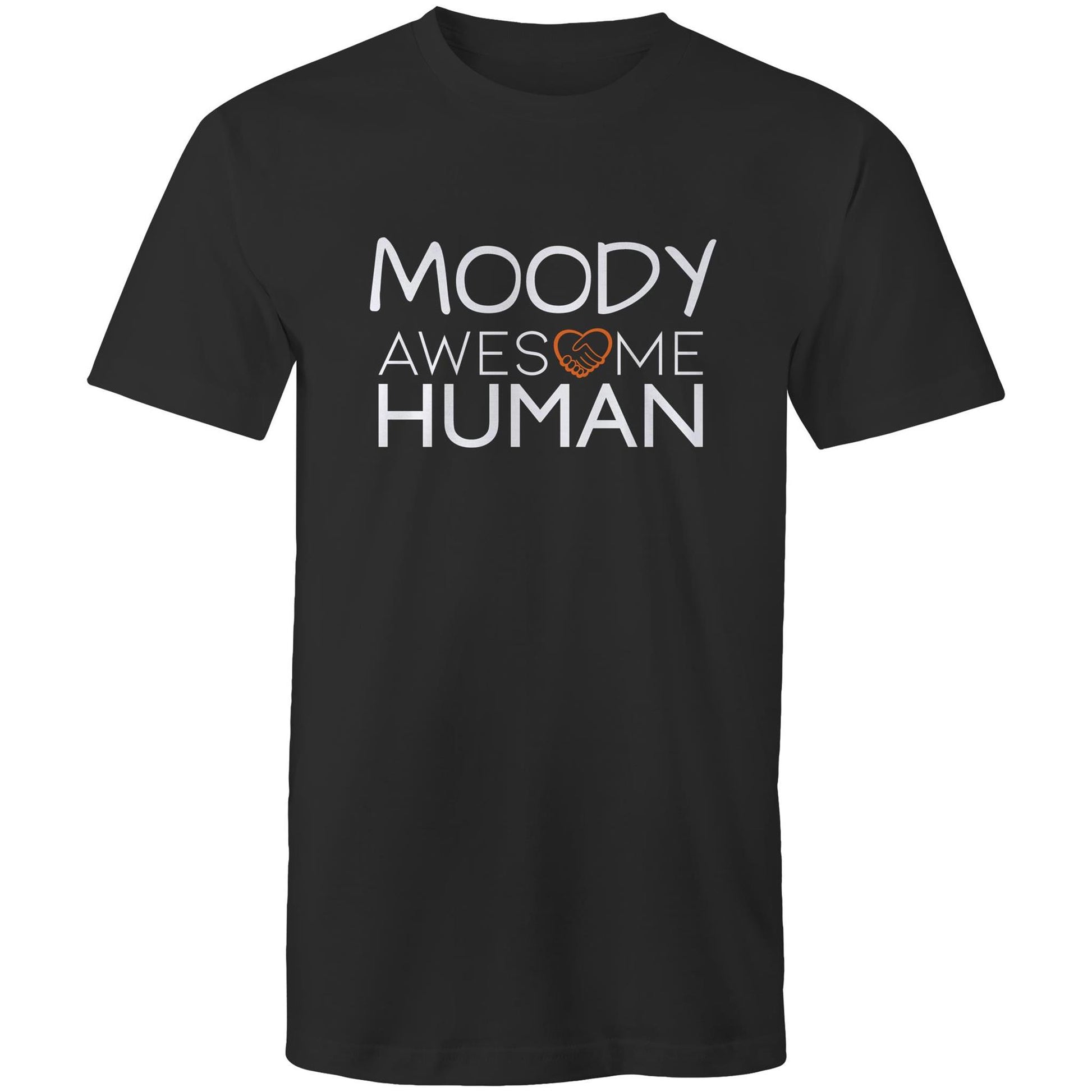 Moody Awesome Human Tshirt black