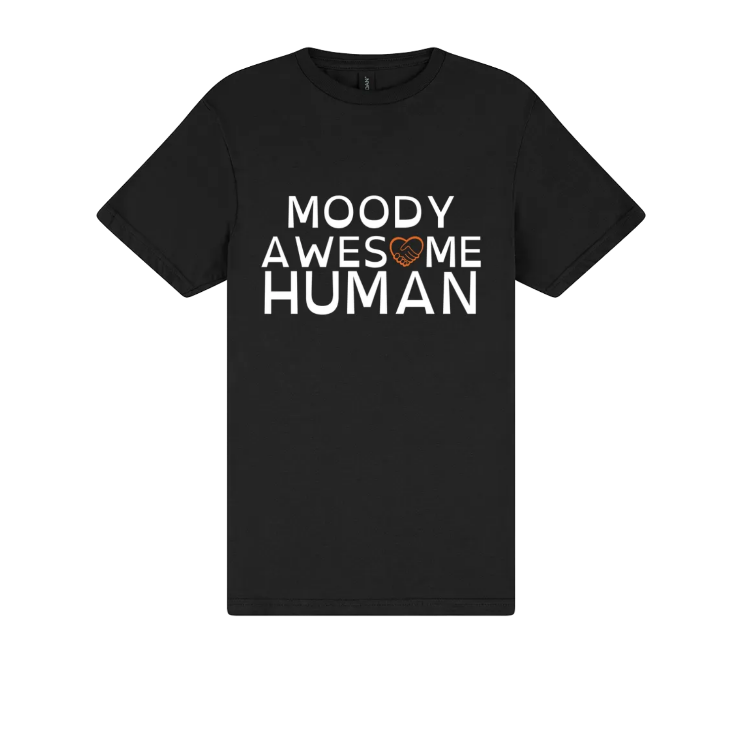Moody Awesome Human Tshirt black