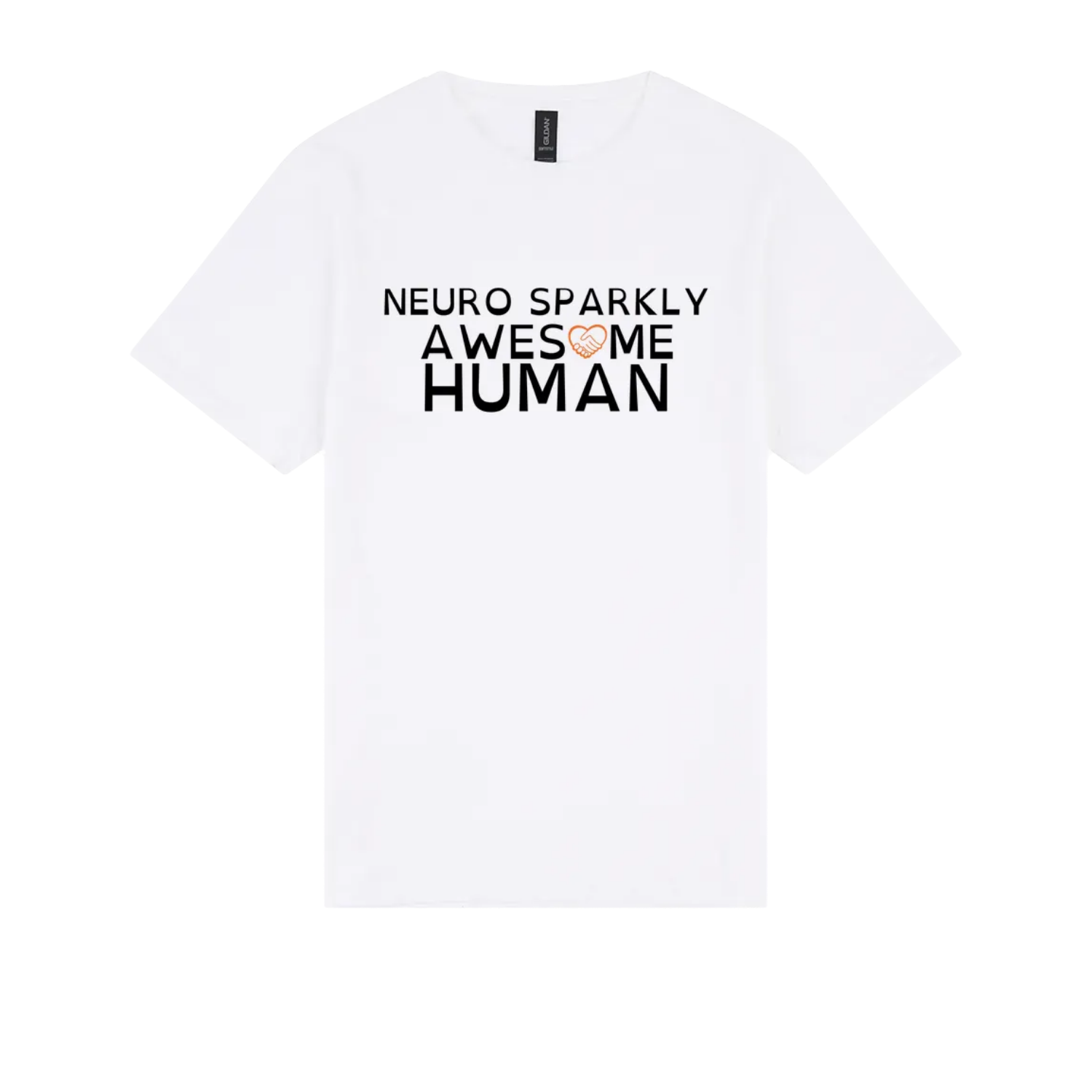 Neuro Sparkly Awesome Human Tshirt white