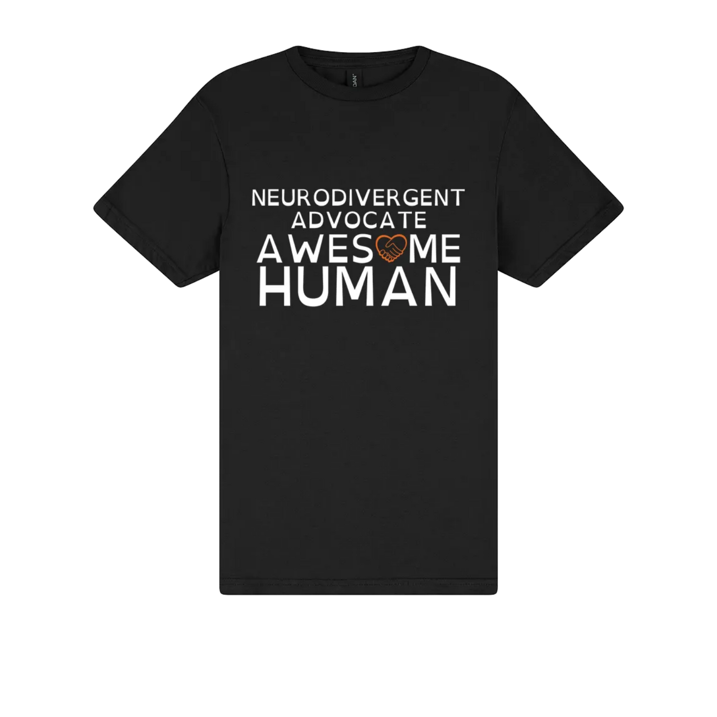 Neurodivergent Advocate Awesome Human shirt black
