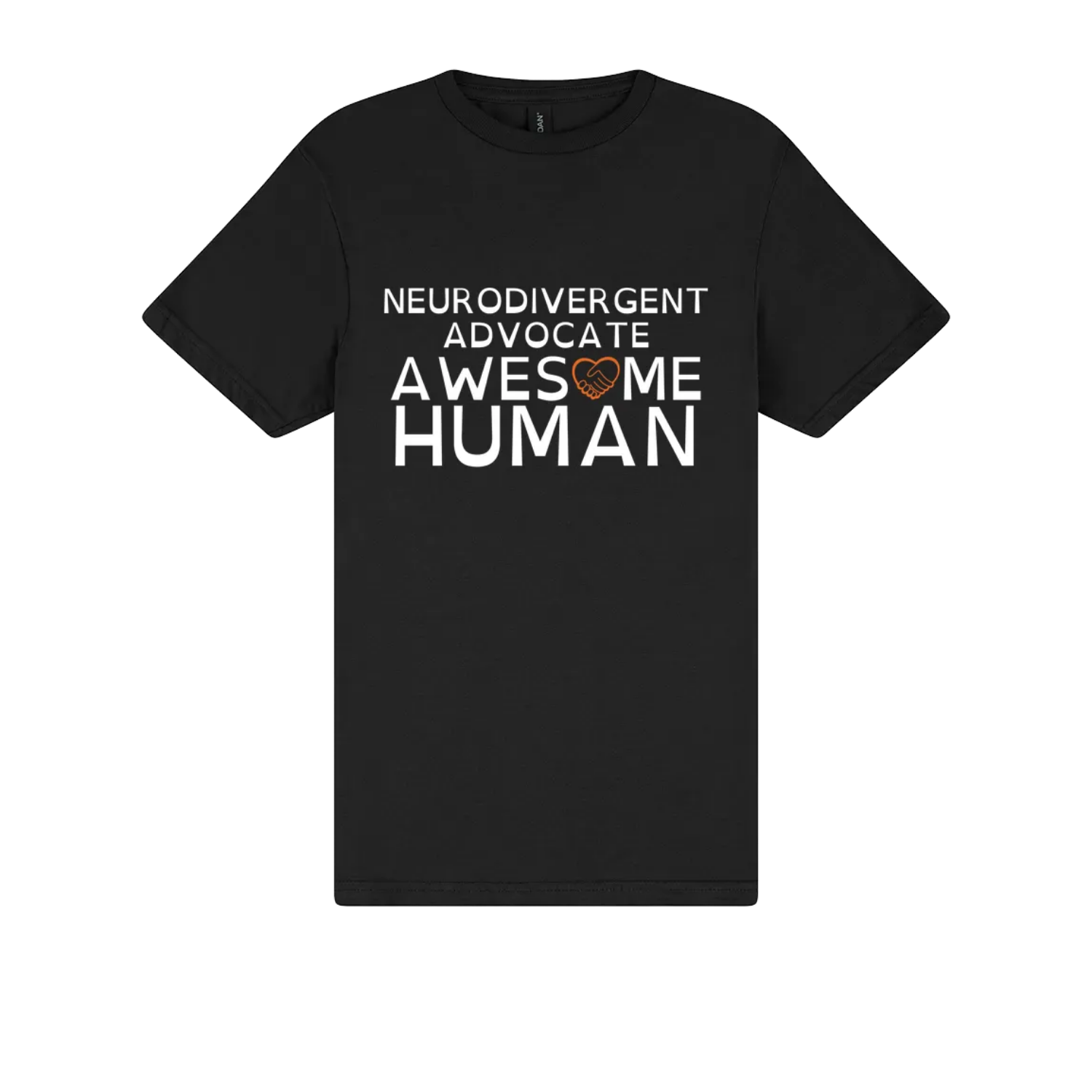 Neurodivergent Advocate Awesome Human shirt black