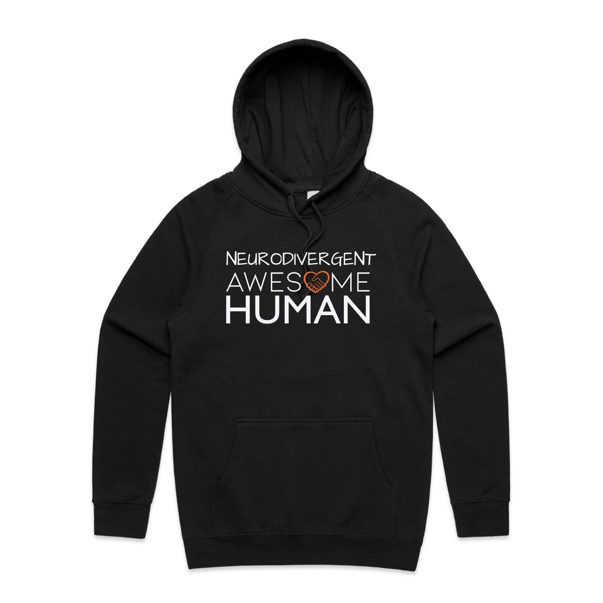 Neurodivergent Awesome Human Hoodie black