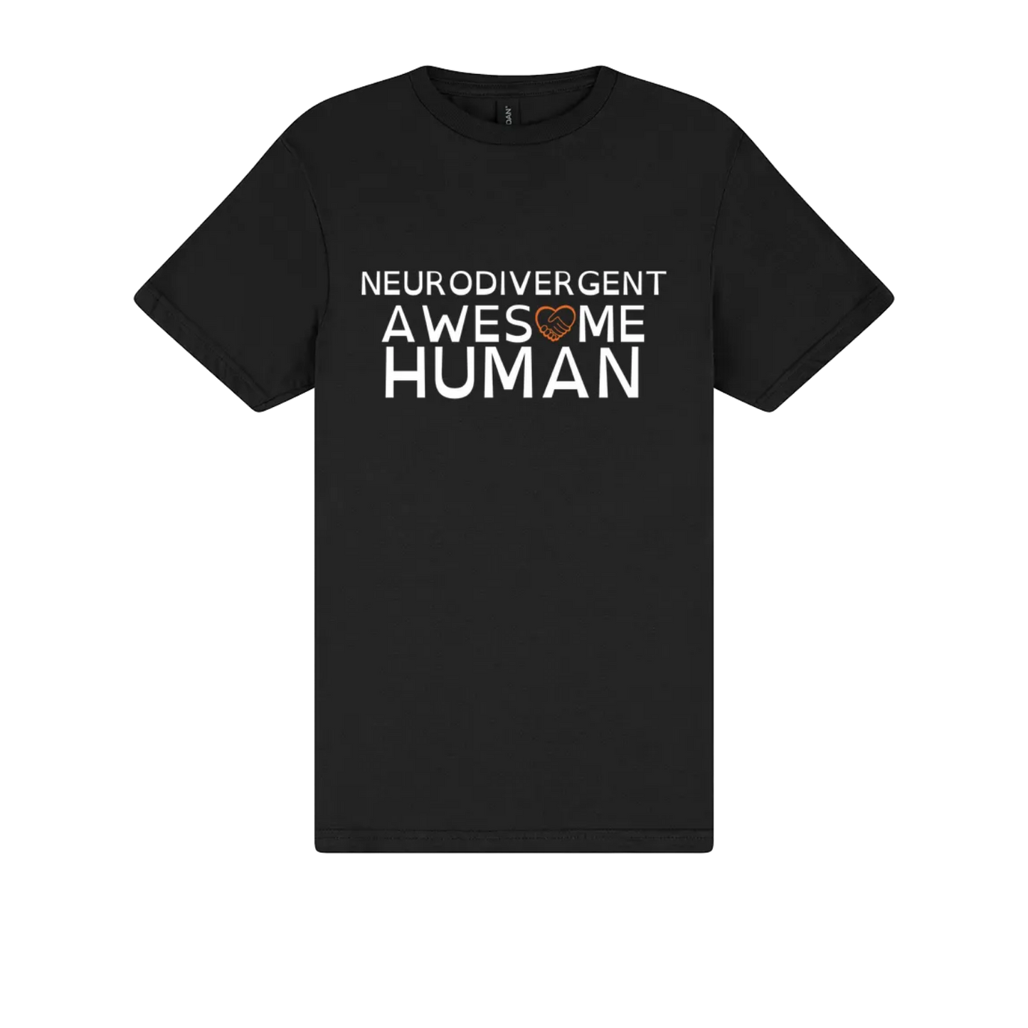 Neurodivergent Awesome Human Tshirt black