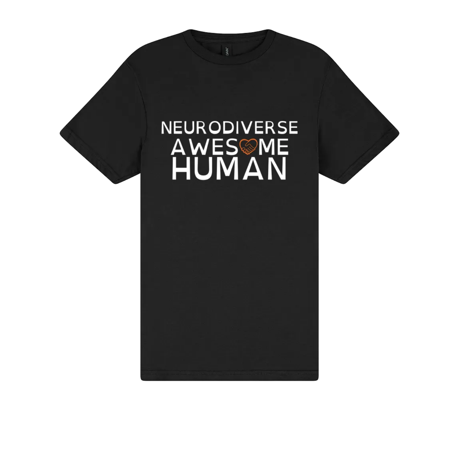 Neurodiverse Awesome Human Tshirt black