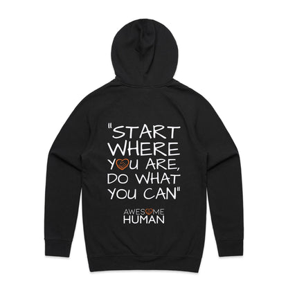 Start where you are do what you can Hoodie black back