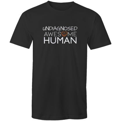 Undiagnosed Awesome Human Tshirt black