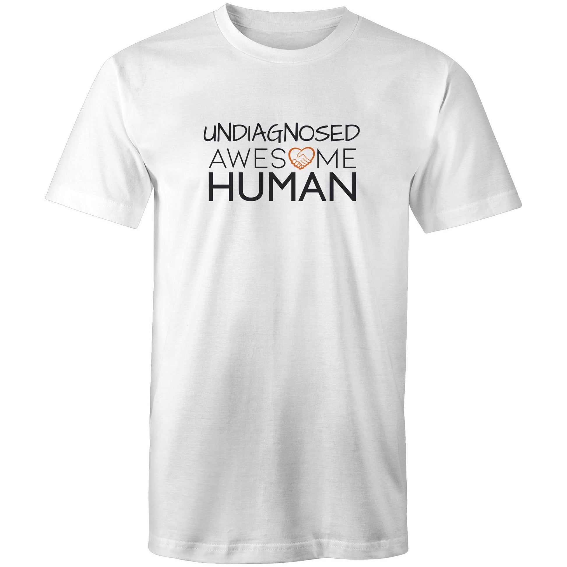 Undiagnosed Awesome Human Tshirt white