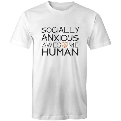 SOCIALLY ANXIOUS Awesome Human T-Shirt